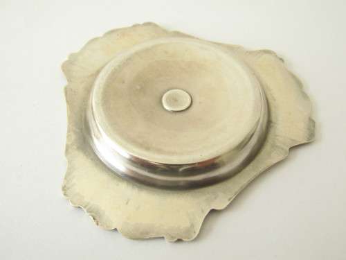 Hallmarked solid silver small dish, 8.5cm diameter, 21.9 grams