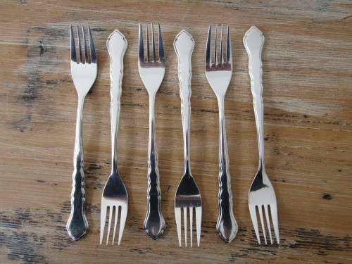 Set of 6 vintage Viners of Sheffield EPA 1 silverplated Forks, 18cm, others available