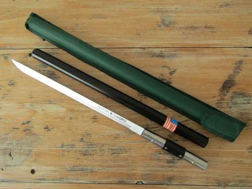 American made hidden Sword Buton in canvas bag, Baton is 52cm and Sword is 49cm, excellent condition