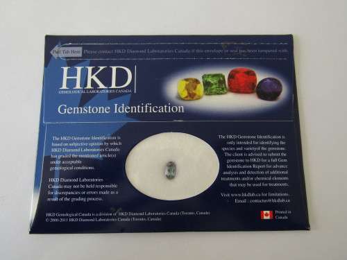 Tanzanite, 1.2cts, Bluish Violet, Oval facetted cut, 1.69-1.70, natural, HKD Canada certified
