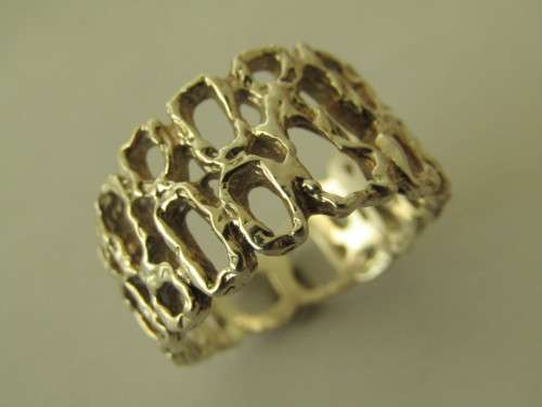 Vintage sterling silver filgeree Ring, 6.2 grams, stamped, excellent condition, others available
