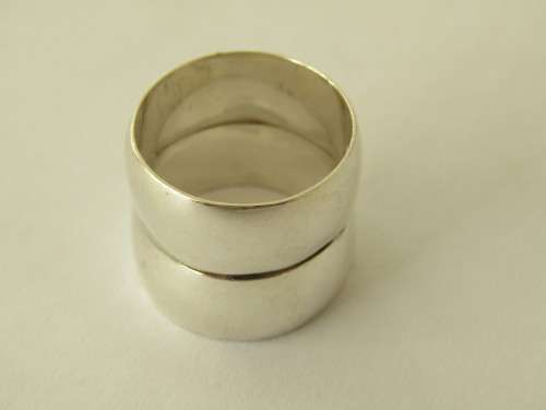 Vintage 925 solid silver large double Ring, stamped, 13.5 grams, many others ON SALE now