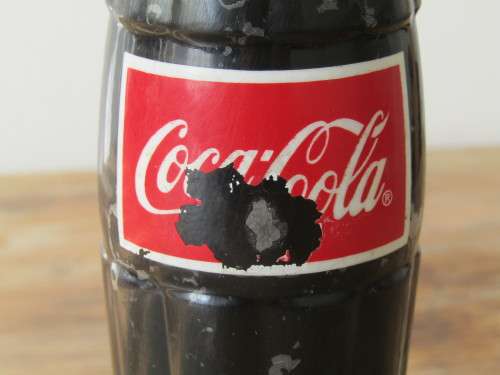 Vintage Coca Cola fridge door handle, alluminium, 25cm tall