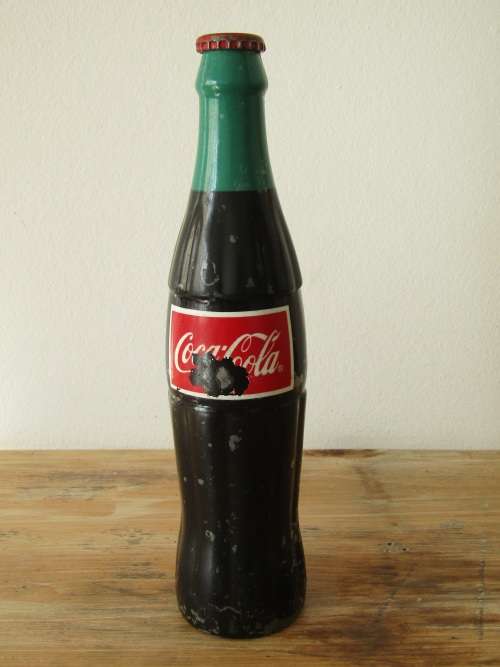 Vintage Coca Cola fridge door handle, alluminium, 25cm tall
