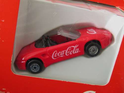 Coca Cola brand, Edocar metal die cast model, Porche Boxter, vintage 1998, mint, others available