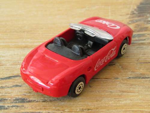 Coca Cola brand, Edocar metal die cast model, Porche Boxter, vintage 1998, mint, others available