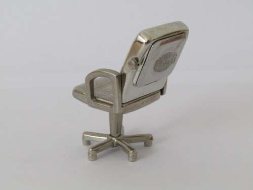 Vintage miniature Quartz desk clock, metal construction, 5cm high - others available