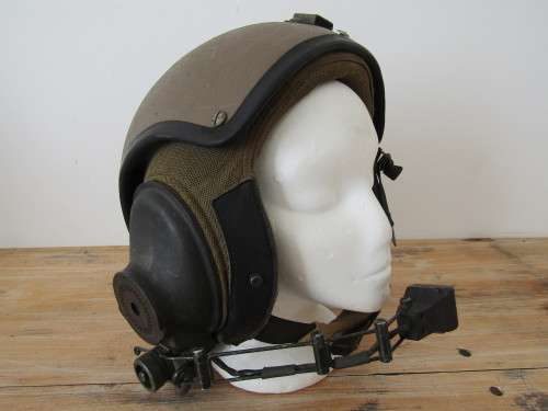 Original Military Tank drivers / operators Helmet with microphone and speaker, Grinel, vintage