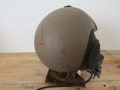 Original Military Tank drivers / operators Helmet with microphone and speaker, Grinel, vintage