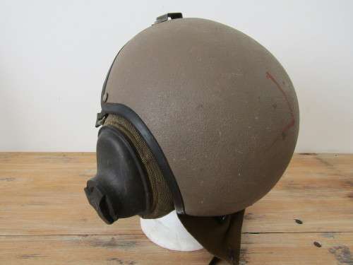 Original Military Tank drivers / operators Helmet with microphone and speaker, Grinel, vintage