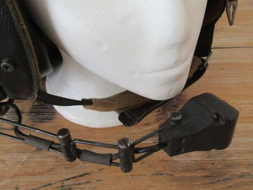 Original Military Tank drivers / operators Helmet with microphone and speaker, Grinel, vintage