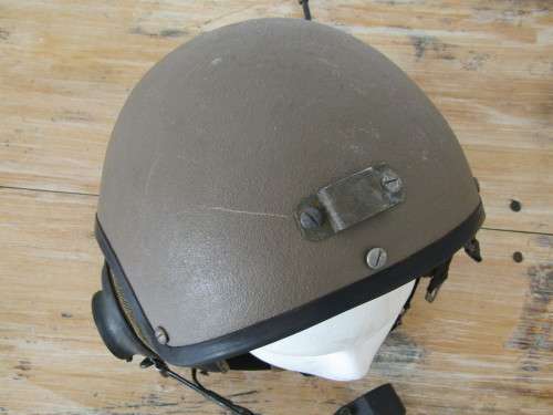 Original Military Tank drivers / operators Helmet with microphone and speaker, Grinel, vintage
