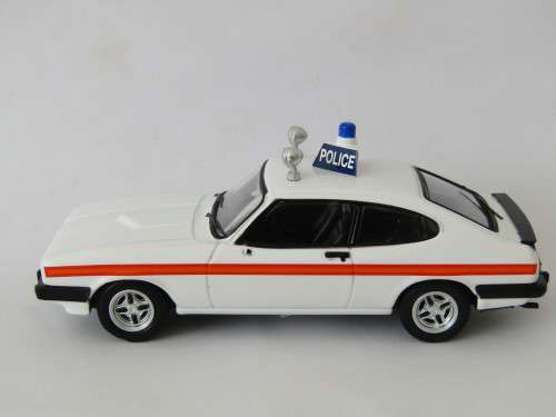 Collectable metal die cast scale model, Vanguards Police series, Ford Capri 3.0 S, mint in box