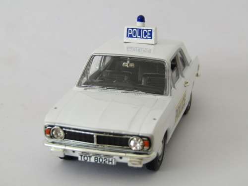 Collectable metal die cast scale model, Vanguards Police series, Lotus Cortina MK2, mint in box