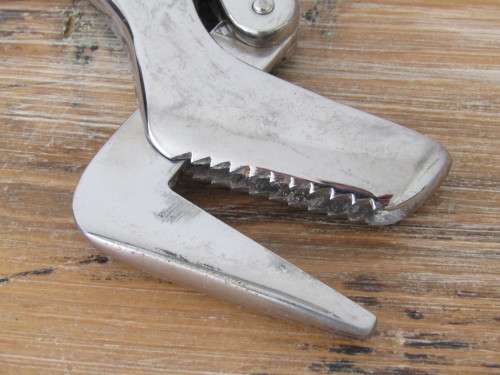 Medical instrument, for removing plaster cast, solid stainless steel, large 38cm long