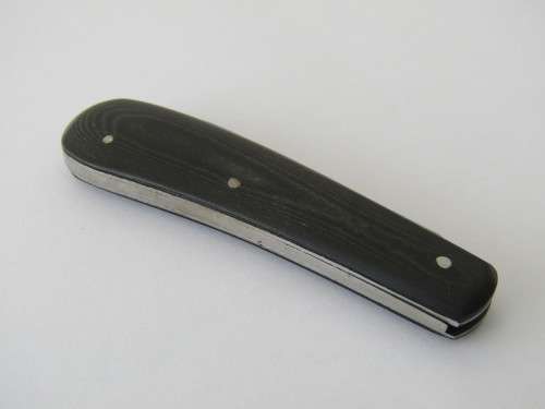 Collectable quality vintage pocket folding Knife, stained wooden handle, SS blade, Sheffield,13cm
