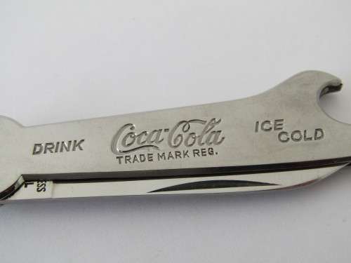 Collectable quality vintage pocket folding Knife, Coca Cola *No reserve auction Now On at Port no.5*
