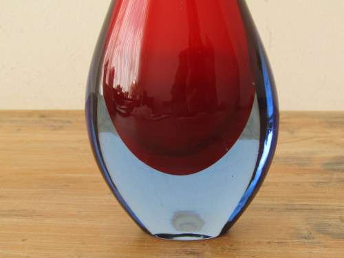 Vintage large Murano art glass Vase - 27.5cm high, excellent condition