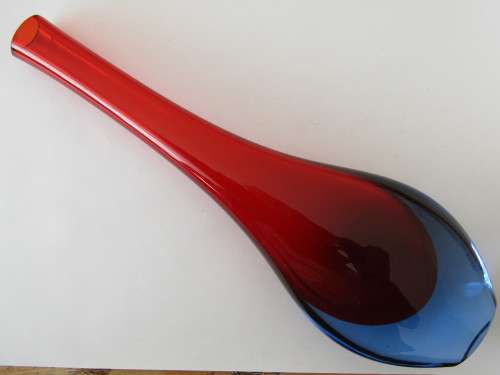Vintage large Murano art glass Vase - 27.5cm high, excellent condition