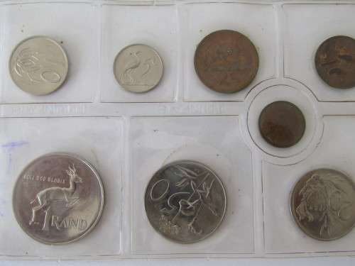 1979 SA Mint proof coin set in sheet