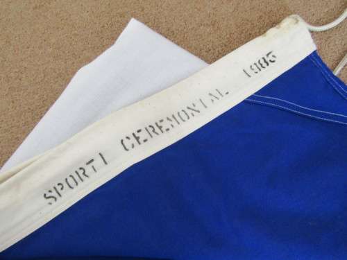 Very large original old South African Police Flag, 1985, excellent condition, 180cm x 270cm