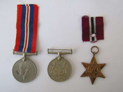 WW2 Medal set awarded to GP Kriel, 3 in the lot