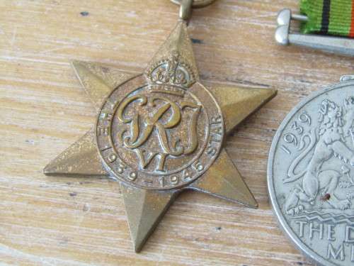 Medal set of 5 WW2 Medals awarded to Ohlsson