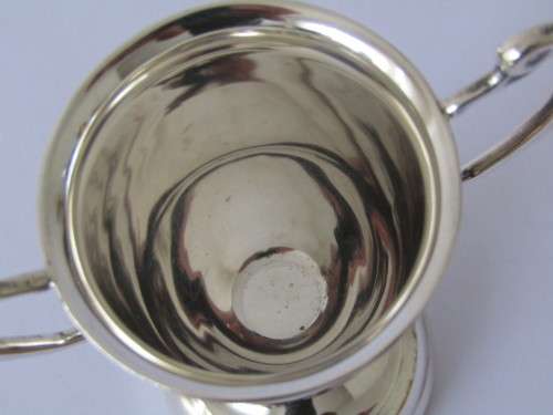 Vintage 1963 solid 925 Silver Trophy on bakelite base, SAC, 8.5cm, 66 grams