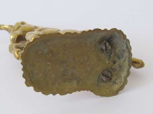 Vintage solid brass Unicorn ornament, 11.5cm, excellent condition