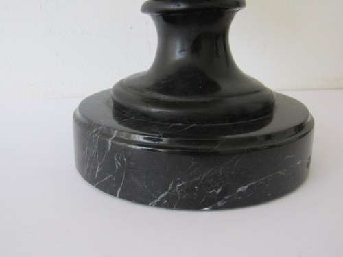 Eexquisite Large solid Bronze Bust of Diana on a Marble Base, 32cm High, solid and heavy