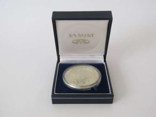 SAM Silver 1994 Soccer World Cup Coin, cased and boxed