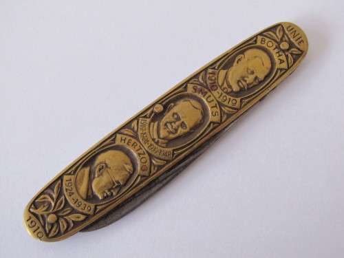 Vintage Union of South Africa 1910 to 1960 presidents two blade pocket folding Knife, excellent cond