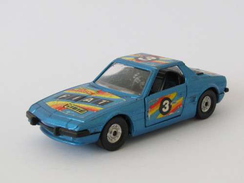 Vintage collectable die cast scale model, Corgi Fiat X1/9, 1:36, opening doors and engine bay