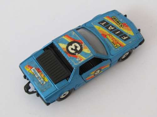 Vintage collectable die cast scale model, Corgi Fiat X1/9, 1:36, opening doors and engine bay