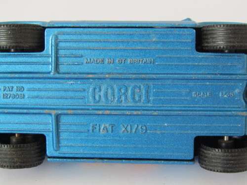 Vintage collectable die cast scale model, Corgi Fiat X1/9, 1:36, opening doors and engine bay