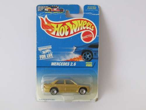 Collectable die cast scale model, 1996 HotWheels Mercedes 2.6 in blister pack, 1:64, mint condition