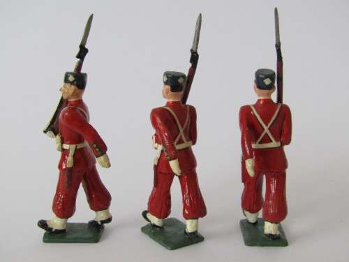 Vintage boxed set of 5 "Moroccan Royal Guard" lead toy soldier figures, 6cm