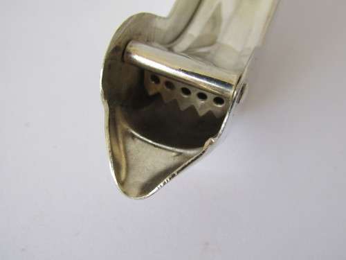 Lot of 7 vintage silverplated EPNS items and a SS garlic press