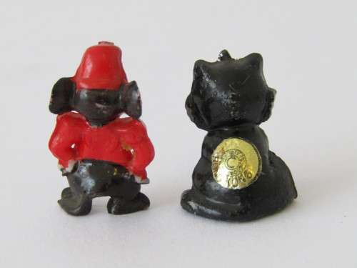 Lot of 2 Disneykins Figurines Marx Toys Hong Kong 1961, Figaro and Timothy Mouse plus 2 others free