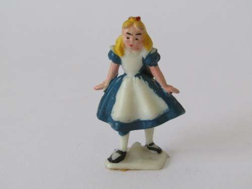 Lot of 2 Disneykins Figurines Marx Toys Hong Kong 1961, Alice and Grumpy