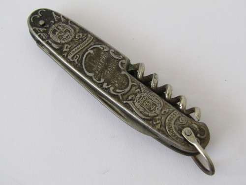 Vintage Paul Kruger pocket Knife, Kruger and De Wet, Transvaal and Orange Free State, excellent, 9cm