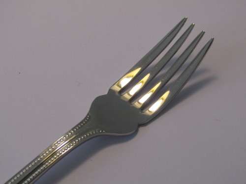 Vintage set of 12 E.B.C.O 18/8 Stainless Steel Fish Forks, 12cm, unused condition