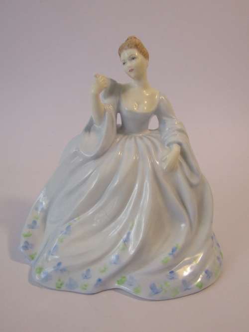 Vintage Coalport Figurine "June" , 9/88, excellent condition, 11cm tall