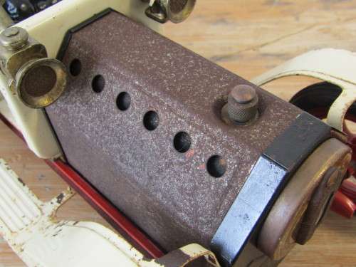 Vintage 1960's rare Mamod Steam Roadster metal toy Car in working condition, England, large 39cm