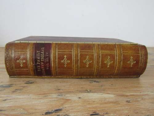 Vintage wooden container, made to look like an old book, hinged lid, 26cm x 20cm