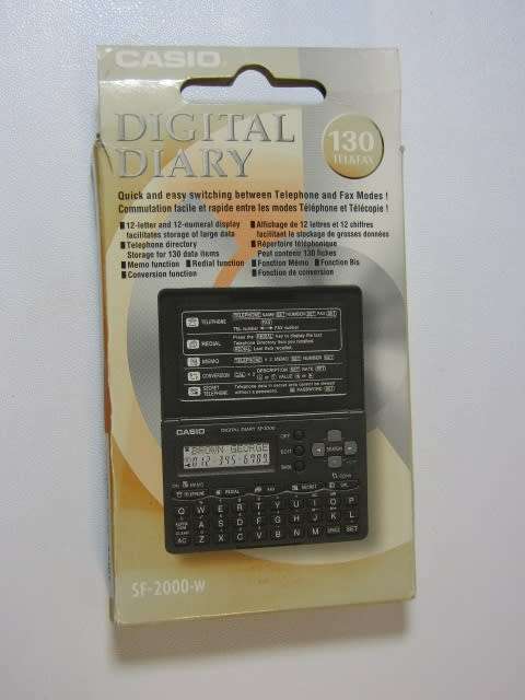 Vintage Casio SF-2000-W Digital Diary, multi function **No reserve auction Now On at Port no.5**