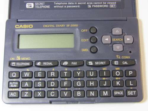 Vintage Casio SF-2000-W Digital Diary, multi function **No reserve auction Now On at Port no.5**