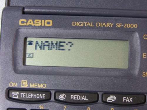 Vintage Casio SF-2000-W Digital Diary, multi function **No reserve auction Now On at Port no.5**