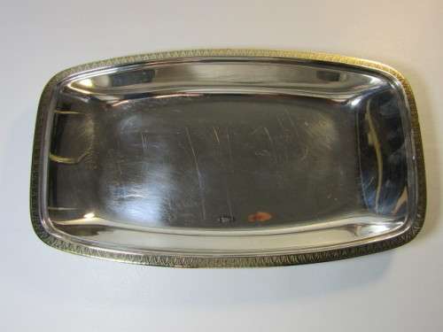 Vintage lot of 3 silverplated items, Tray 30cm, Sugar Bowl 19cm and matching Milk Jug 14cm,