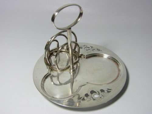 Vintage Yeoman silverplated Condiment Tray with Sandland Ware Butter Dish and Jam Pot ,incl utensils